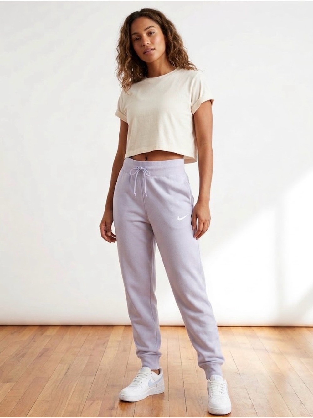 Nike Sportswear Phoenix High Waist Jogger Sweatpants Lillac Medium